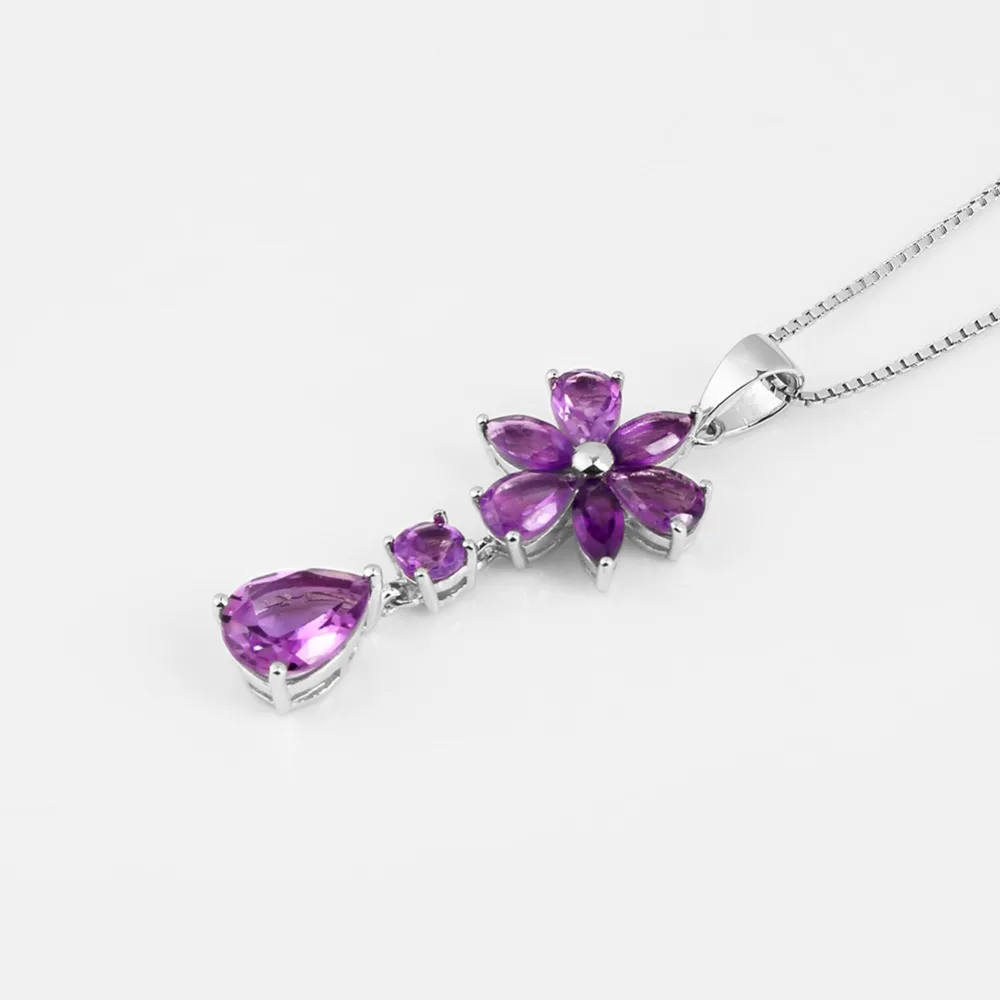 Балет из драгоценного камня 3 77ct натуральный аметистовый драгоченный камень