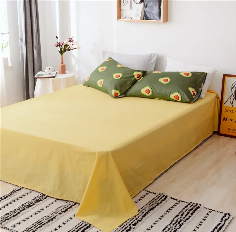 Комплект постельного белья с принтом полностью Хлопковое одеяло наволочки