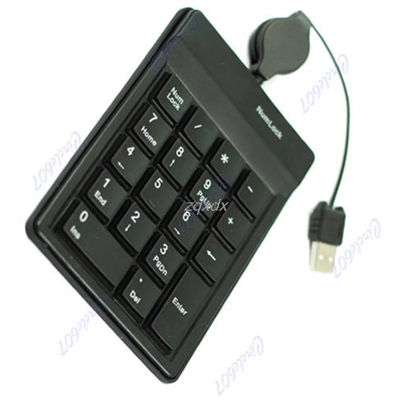 Бесшумная Plug and Play USB цифровая клавиатура мини планшет с цифрами 18 клавиш для