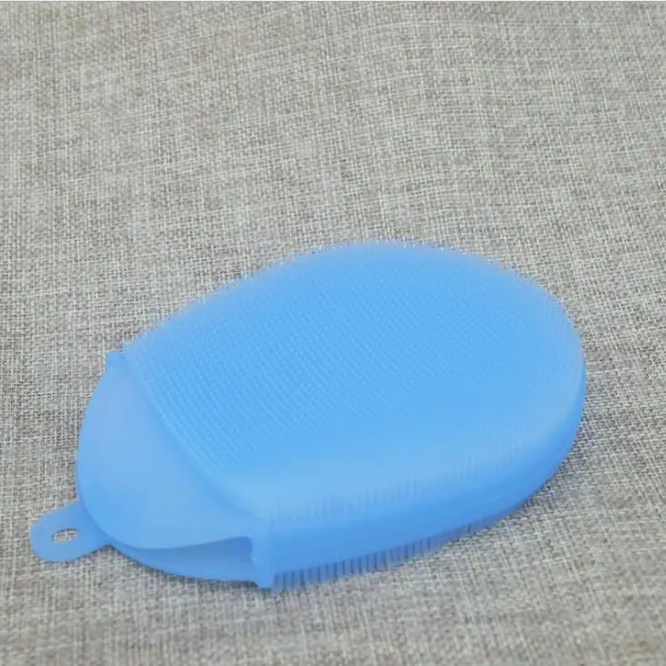 C656 Blue CTREE Волшебная силиконовая щетка для мытья посуды, щетка для ванны, Массажная щетка для тела, очищающая кожу лица, кухонные инструменты для уборки ванной комнаты C656 - Цвет: C656 Blue