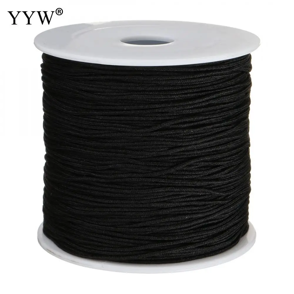 90meter/roll 0.8mm Nylon Cord Thread Chinese Knot Macrame Bracelet Braided String DIY Tassels Beads cord for jewelry making | Украшения и