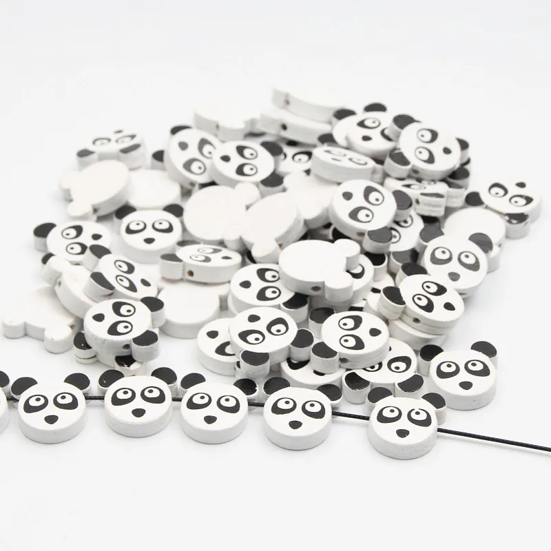30 шт. деревянные бусины в стиле панды разделитель для бисера ювелирные изделия