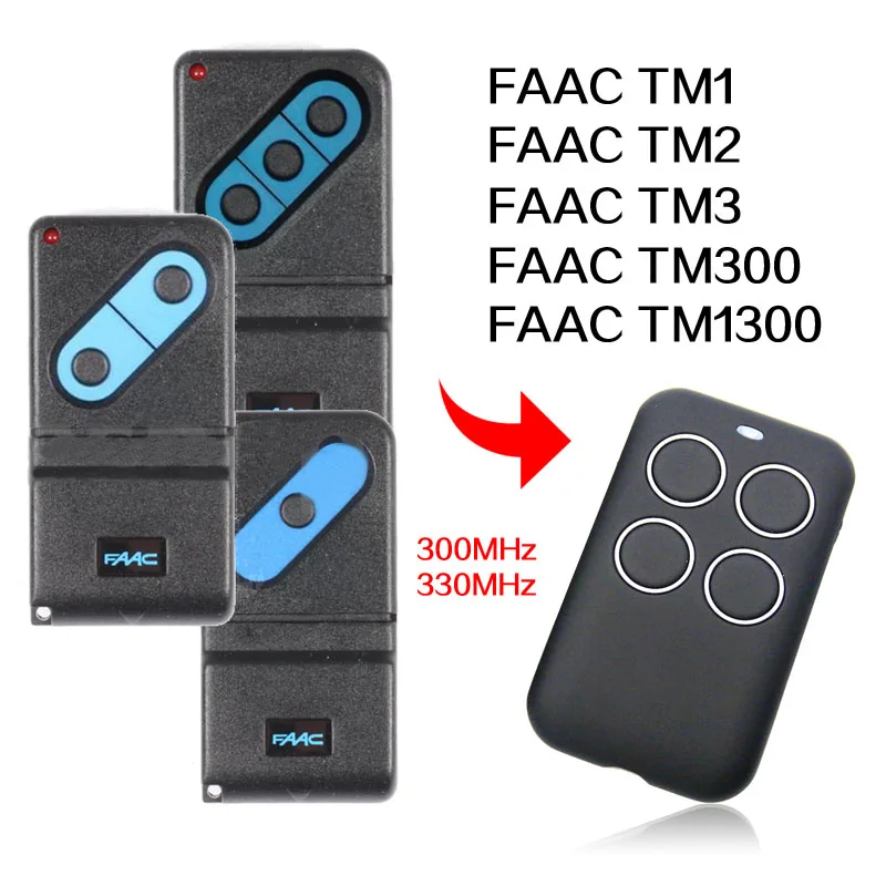 FAAC TM1300 TM300 TM1 TM2 TM3 300 330 МГЦ пульт дистанционного управления rf универсальные ворота гаража пульт дистанционного управления Дубликатор 330 300 МГц