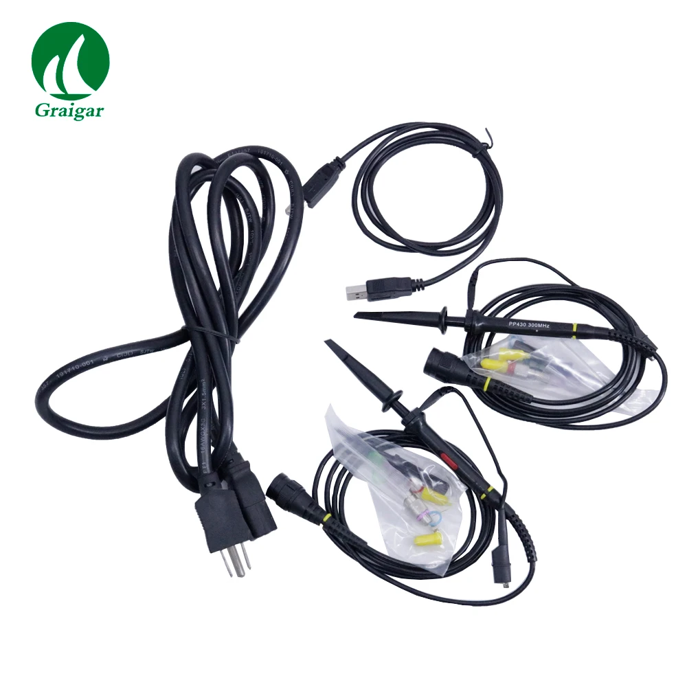 Компактный настольный двухканальный цифровой осциллограф SDS1202CFL с полосой