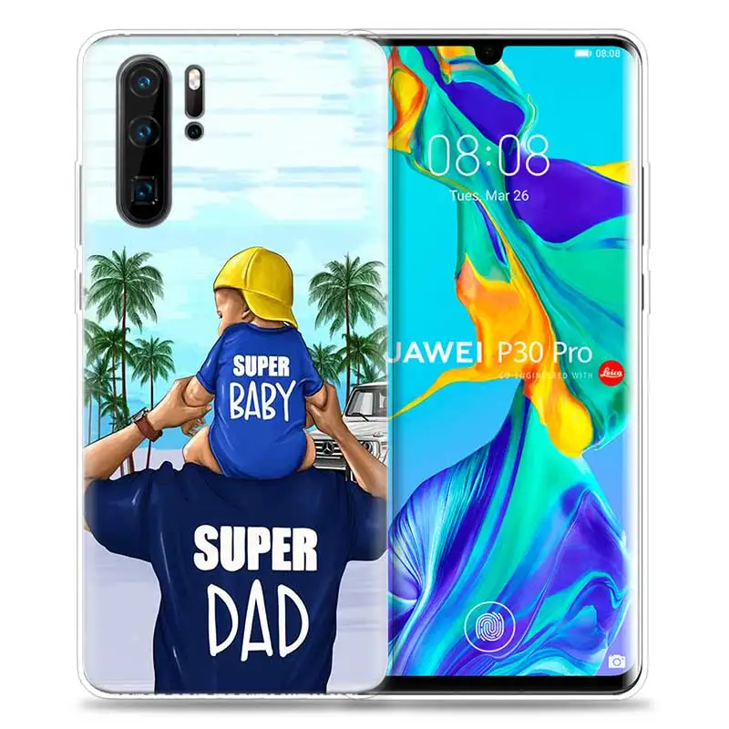 HP-02 Чехол для huawei P30 P20 P10 P9 mate 10 20 Lite Pro, сумка для мобильного телефона P Smart Z Plus, мама и ребенок, папа P8 P30Pro P20lite - Цвет: HP-02