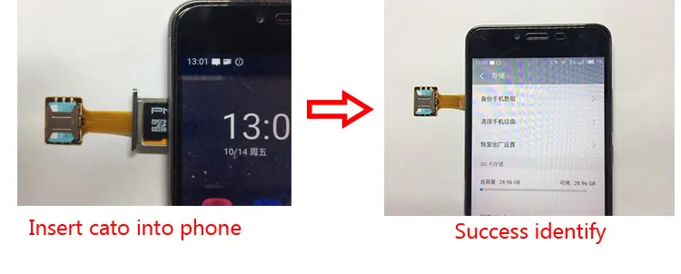 1 шт черный адаптер с двумя sim-картами для Android 2 Nano SIM NANO-SD конвертер карт памяти для XIAOMI REDMI NOTE 3 4 3s PRO