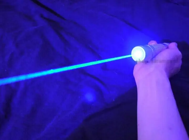 High Power Hunting 450nm SOS Lazer Flashlight Focusable Blue Laser Pointer Burning Paper cannon Light Burn Cigars |