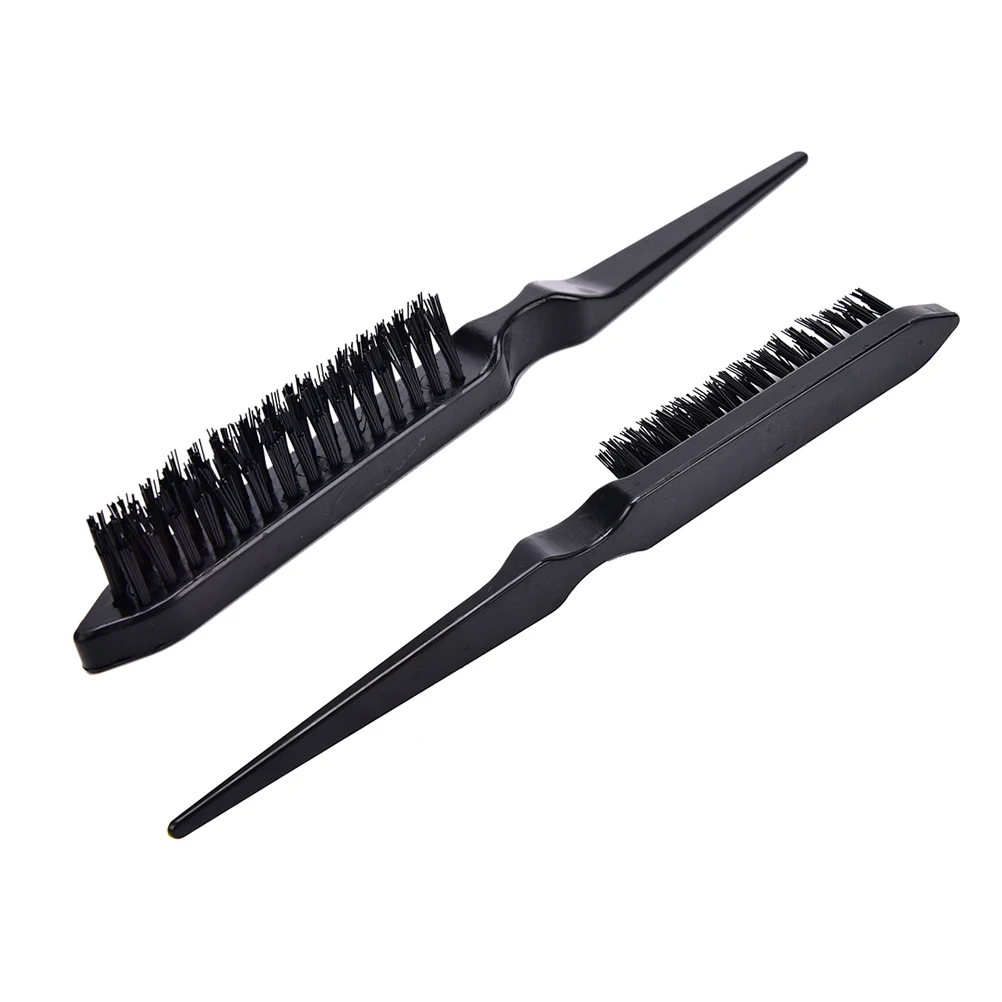 

1Pc 23CM Pro Salon Hairdressing Convenient Teasing Back Hair Combing Brush Slim Line Styling Comb Black color High Quality