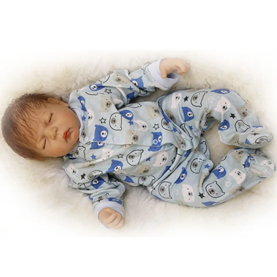 Фото Умные спящие куклы реалистичные детские из силикона с мохером так действительно