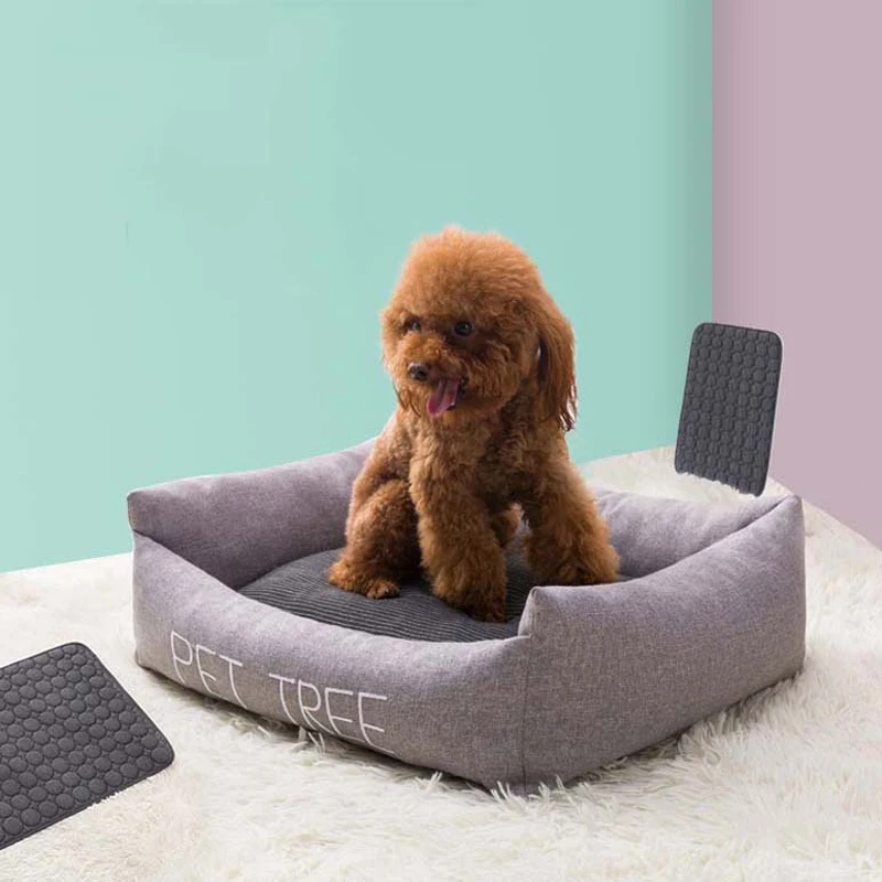 Fashion Letters Printed Pet Dog Beds Newly Design Self-heating Mats for Small Dogs Winter Thickening Warm French Bulldog20E | Дом и сад