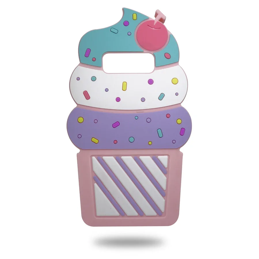 Cover For Samsung Galaxy note 8 Soft Silicone case Cute 3D Cartoon Fruit Cherry Ice Cream phone |