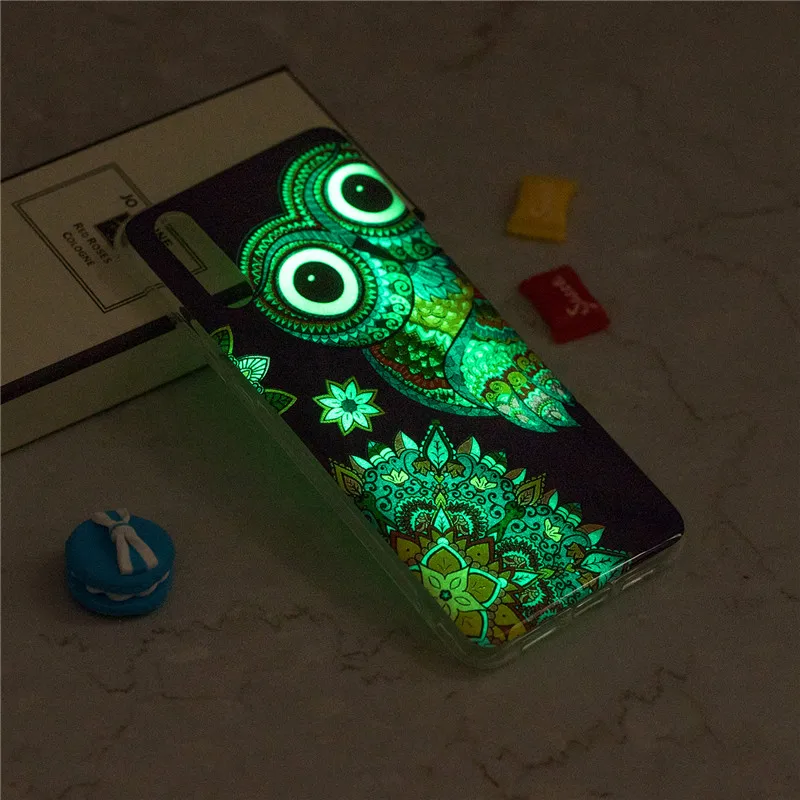 SuliCase Huawei P 20 P20 силиконовый чехол светящийся аниме ТПУ Мягкая задняя крышка для