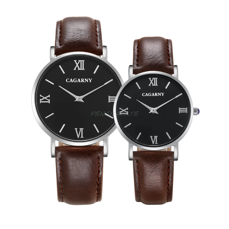 CAGARNY Top Brand Men Watches Leather Wristwatch Design Mens Quartz Watch cheap Hands Strap Waterproof Watche Gift|gift gifts|gifts malegift men |