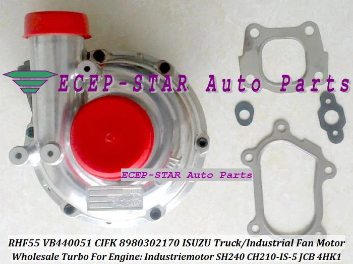Турбокомпрессор RHF55 VB440051 CIFK 8980302170 для ISUZU Truck Industrial Motor Industriemotor SH240 CH210-IS-5 JCB 4HK1 |