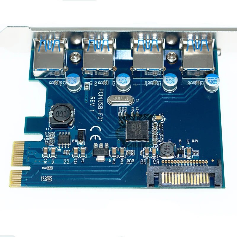Оптовая продажа USB 3 0 PCI E PCIE 4 порта экспресс карта расширения адаптер чип Fresco