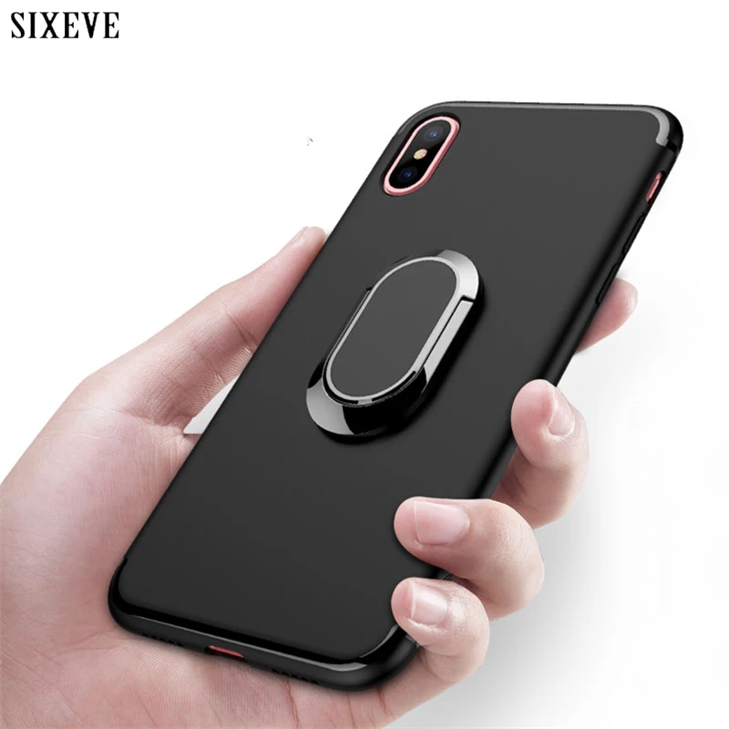 Чехол подставка с магнитным кольцом для iPhone X 10 XS Max XR 8 7 6 S 6plus 6splus 7plus 8plus|Бамперы| |