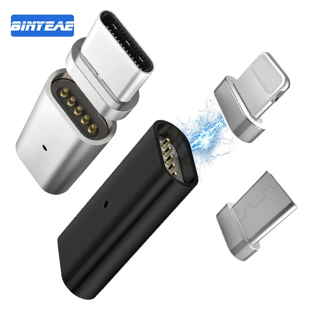 Магнитный USB Micro Female to Type C Male USB-C Android телефонный адаптер для iphone 8 samsung galaxy s9 s8 mi lg g6 |