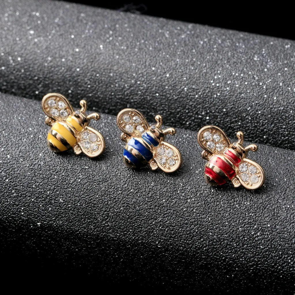 Винтажная симпатичная брошь в форме пчелы Высококачественная Золотая и