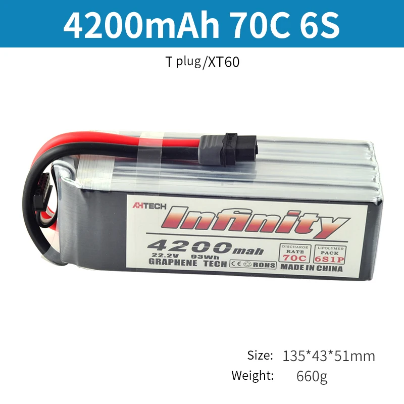 Infinity 6S LiPo батарея 70C 3200mAh 4200mAh 5200mAh 22 2 V с T или XT60 разъем RC Lipo батарея|Детали и