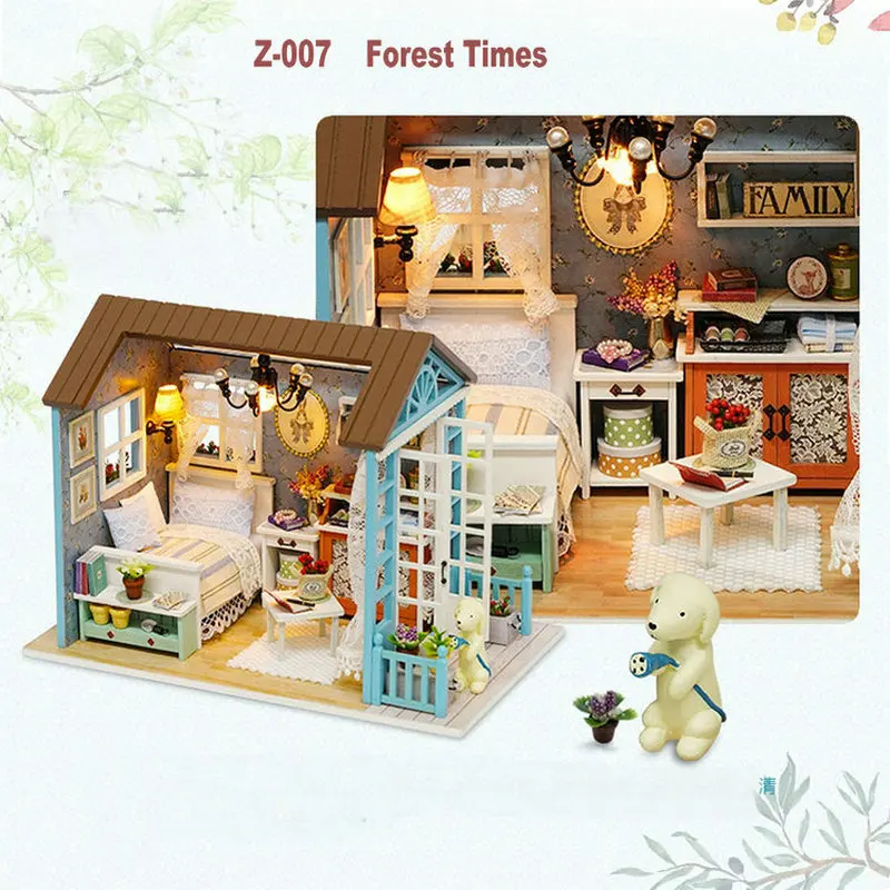 Модель пазла строительные наборы комната моделирования сделай сам кукольный