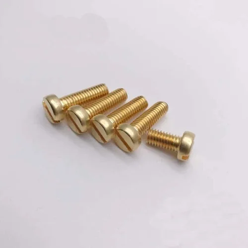 M5 brass Mechanical screw Round head bolt Slotted screws one line socket Cylindrical heads bolts 6mm-50mm Length | Обустройство дома
