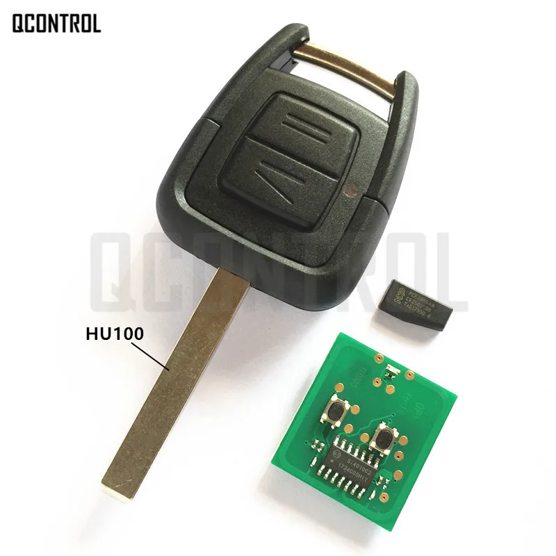 Qcontrol автомобиль дистанционного ключа с ID40 чип для Opel/Vauxhall Vectra Zafira Omega ASTRA ce 0682 433.92