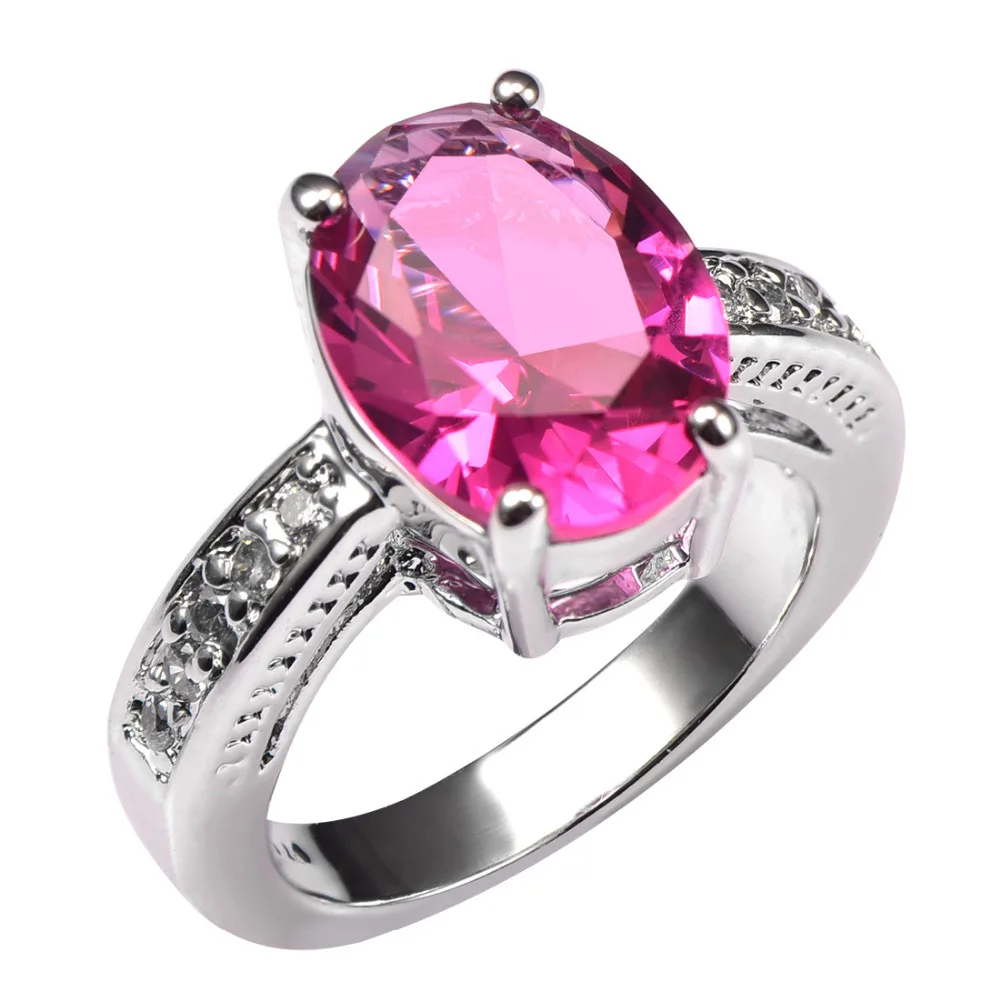 Женское кольцо из серебра 925 пробы с белым кристаллом | Украшения и аксессуары