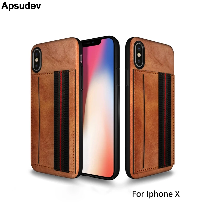 Роскошный чехол для телефона из искусственной кожи Apsudev iPhone 11 Pro Max X XS XR 6 7 8 plus с