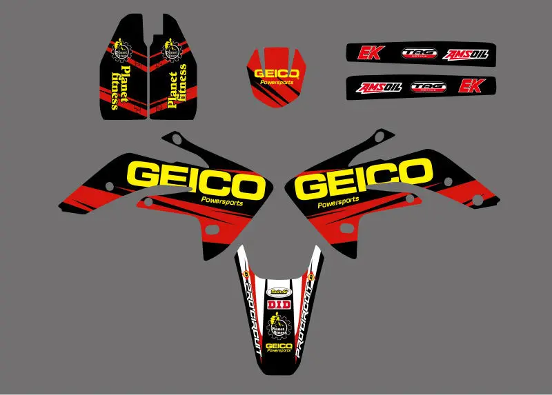 Графические и Фоновые наклейки наборы наклеек для Honda CRF150R с жидким охлаждением