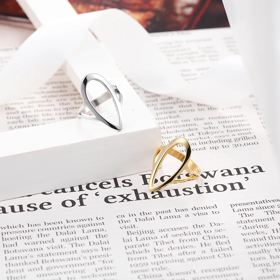 Женское Обручальное Кольцо BAOLAISI золотистое классическое овальное кольцо из