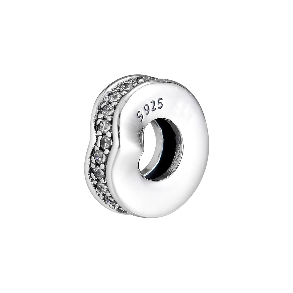 DIY Подходит для Pandora Charms браслеты мерцающие Wish Spacer Бусины 925 пробы-серебро-ювелирные изделия