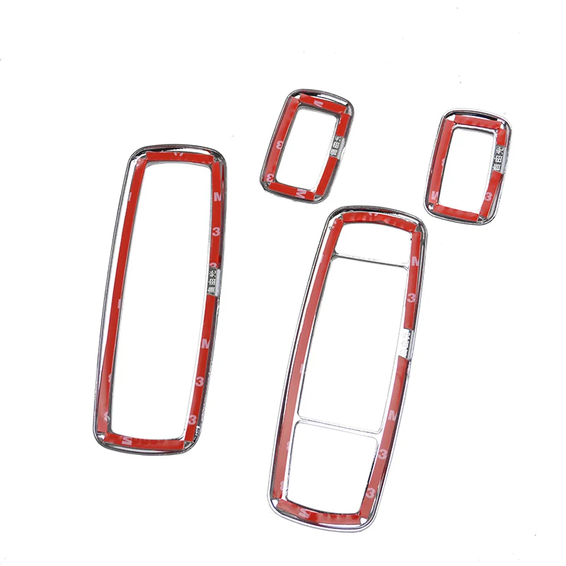 4 шт. хромированные панели переключателя окон для Jeep Cherokee 2014 2019 Dodge Дротика PF Chrysler