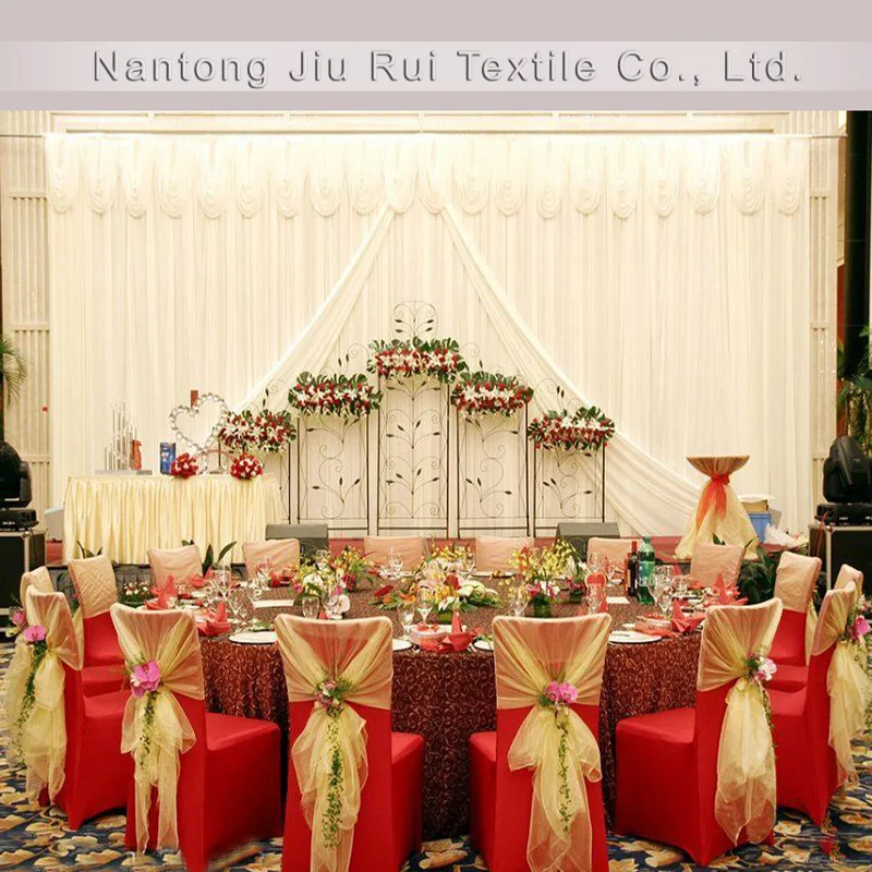 

Champange Gold Organza Chair Sash Light Gold Free Shipping