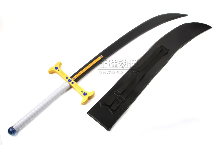 One Piece Cosplay Props Dracule Mihawk Weapons Wooden Sword& Leather Sheath for Cosplay Decorative Halloween Party Carnival