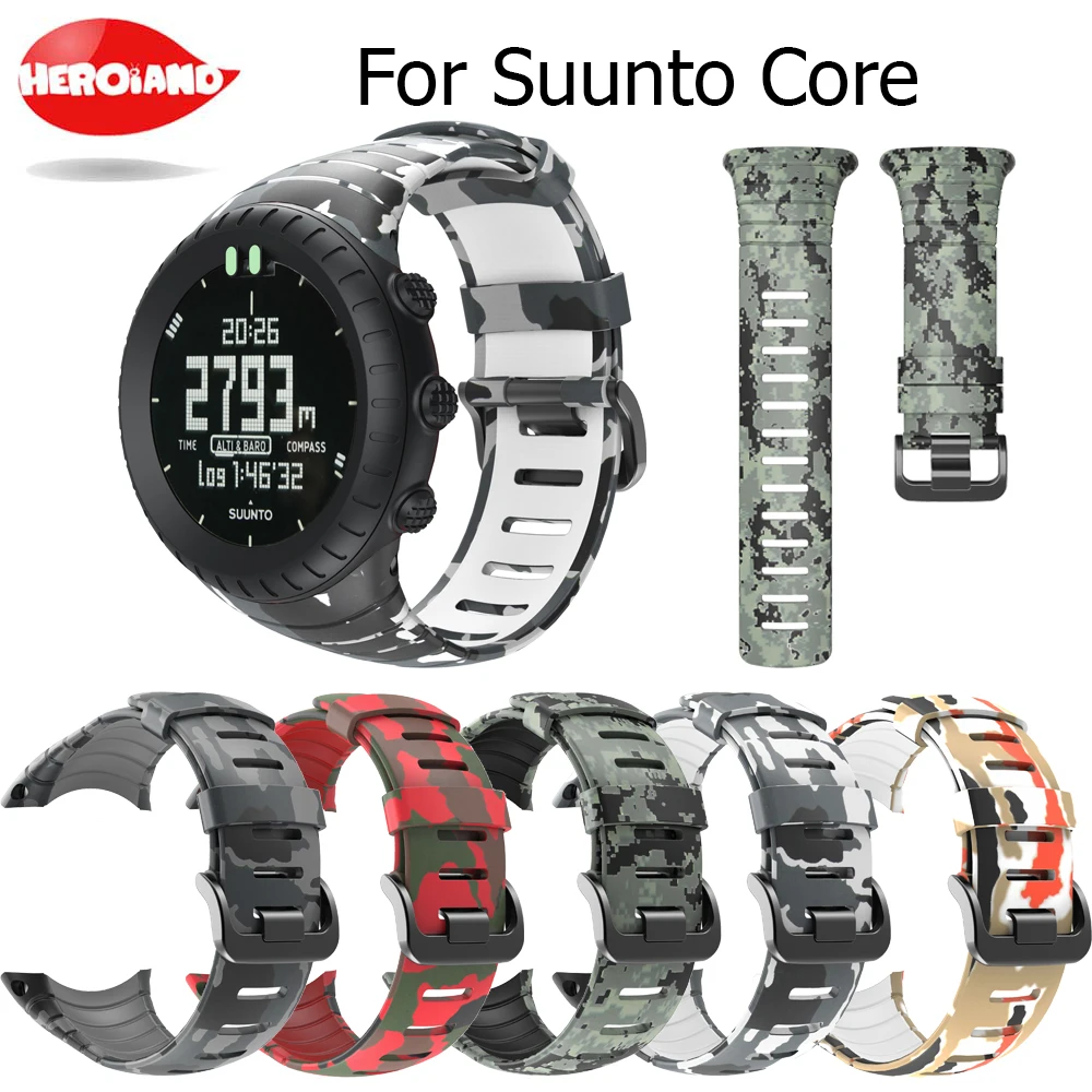 Ремешок для часов Hero Iand Suunto Core Классический мягкий ремешок из ТПУ сменный Браслет