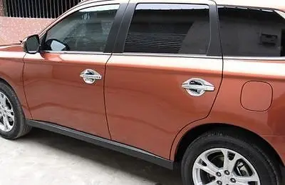 АБС пластик хром боковая дверная ручка крышка чаши для Mitsubishi Outlander 2013 2016|door handle bowl