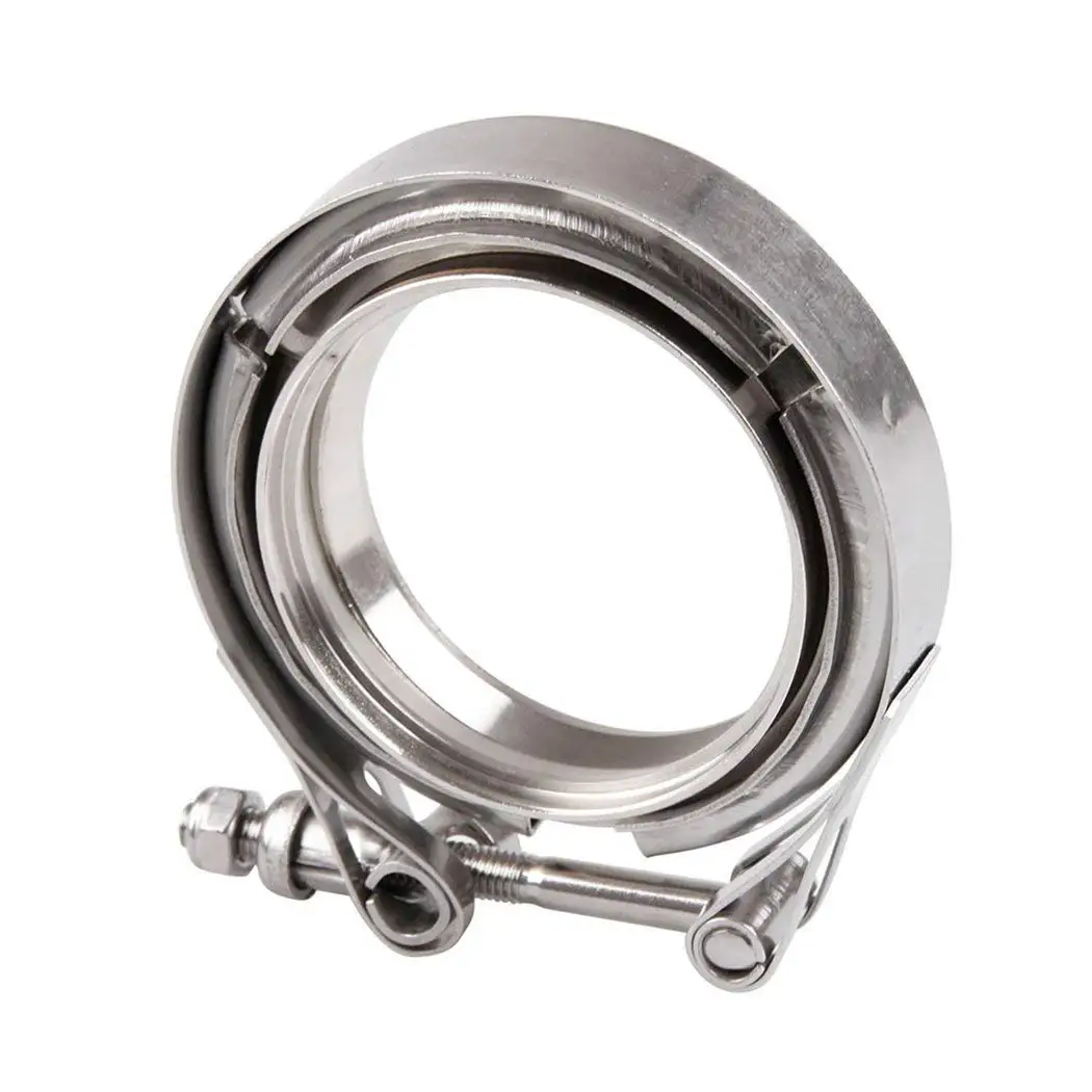 4Inch V-Band Clamp with Flanges Turbo Exhaust Intercooler Downpipe Stainless | Автомобили и мотоциклы