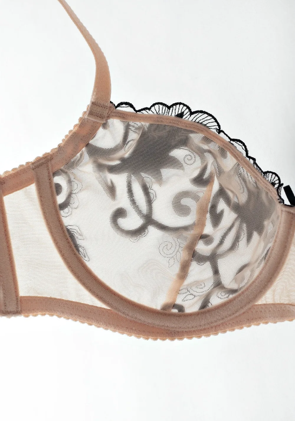 Women Sexy Bra Brief Set Ultrathin Transparent Underwear Set Embroidered Lady Bra Set Underwear Lingerie