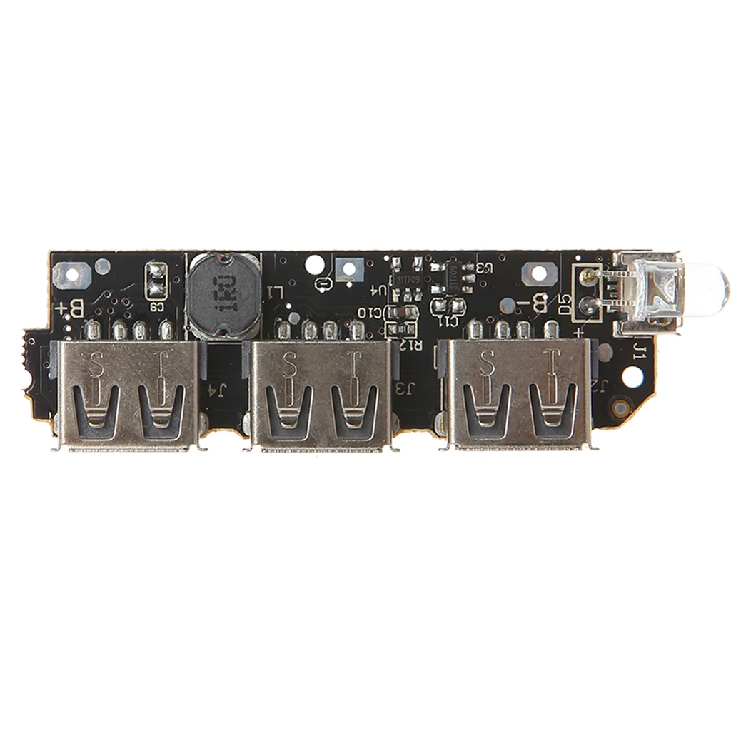 5V 2.1A 3 USB зарядное устройство для аккумулятора печатная плата модуля повышающее