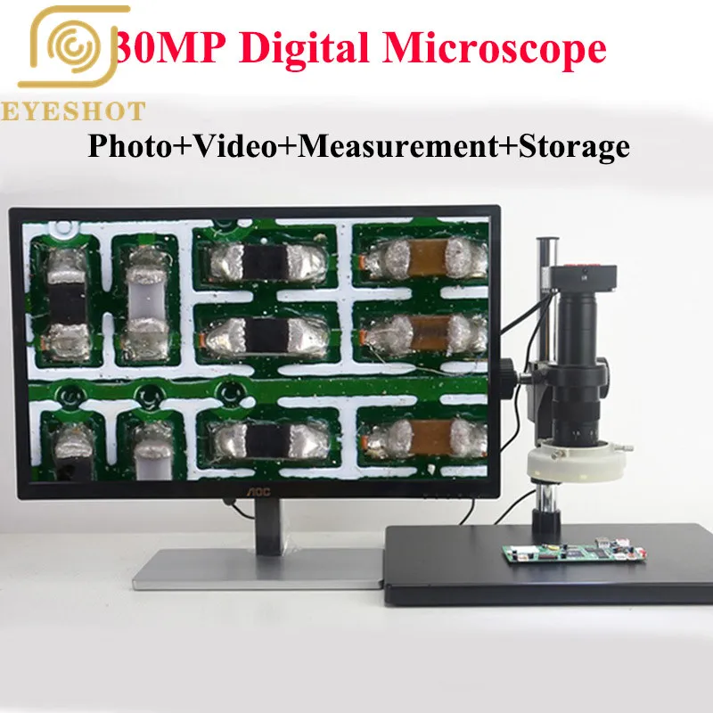 21MP/30MP HDMI и USB промышленный микроскоп комплект камеры пульт дистанционного