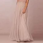 Модная трехслойная Длинная женская юбка макси, мягкие юбки из тюля, свадебная юбка подружки невесты, женские юбки на заказ