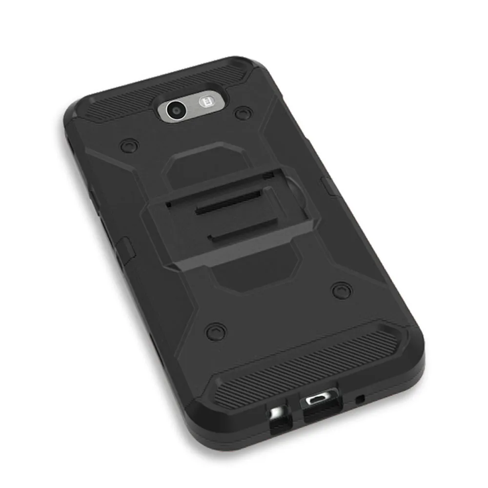 Сверхпрочный бронированный противоударный чехол с зажимом для ремня Samsung Galaxy J3