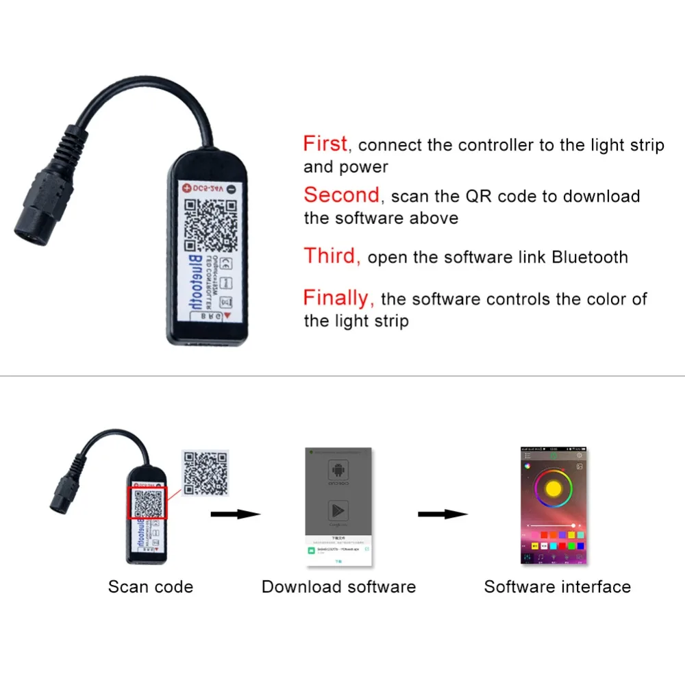 0 5 м 1 2 3 4 Bluetooth RGB светодиодная лента SMD 3535 DC 12 В 60 120 светодиодов/м Светодиодная с