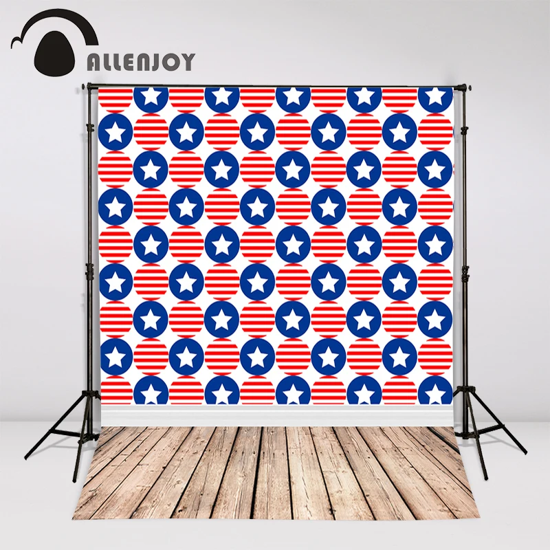 Фотофоны Allenjoy с красными полосками синие круглые деревянные фотофоны для