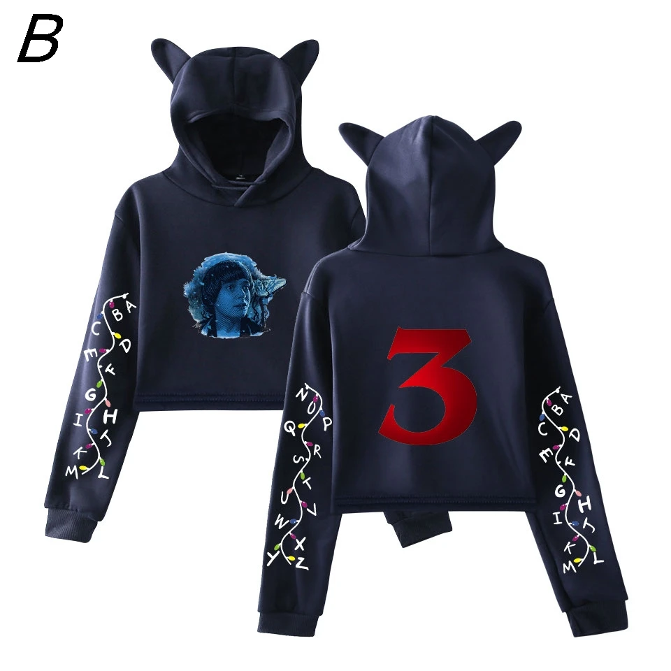 Новые вещи 3 повседневные толстовки с капюшоном Vrouwen Kawaii Nieuwste модель принт Стива