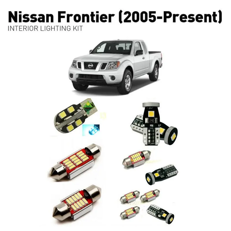 Светодиодные внутренние фары для Nissan frontier 2005 + 7 шт. светодиодные автомобилей