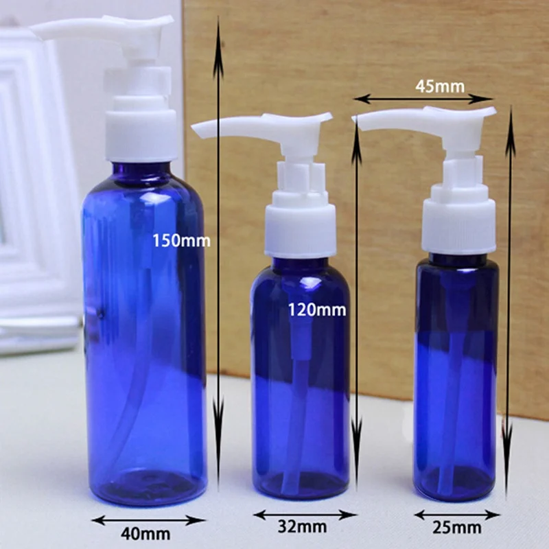 30/50/100ml Blue Spray Bottle Essential Oil Liquid Sprayer Travel Empty Perfume Dispenser Fine Mist Atomizer Cosmetic Container | Красота и