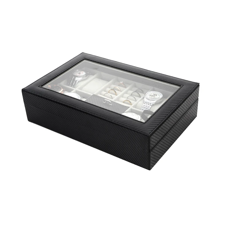 8+3 Grids Watch Box Clock Jewellery Time Jewelry organizer holder for and Holder | Наручные часы