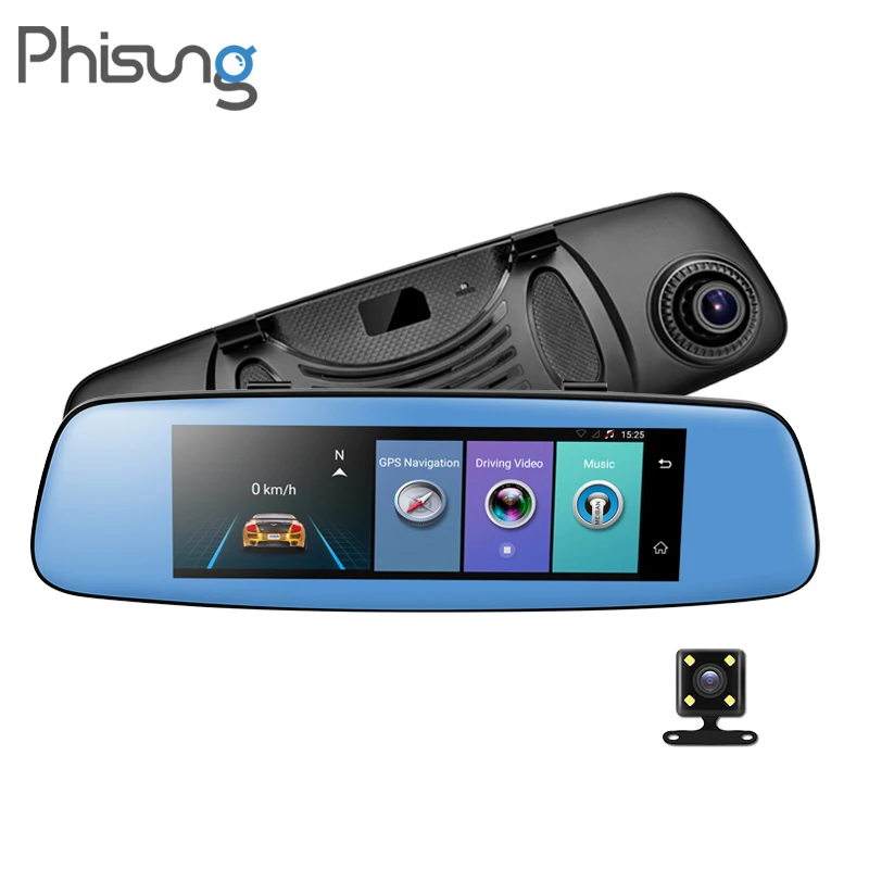 7 84 &quot4G dashcam Android Зеркало dvr GPS навигация ADAS Full HD 1080P Автомобильный видеорегистратор