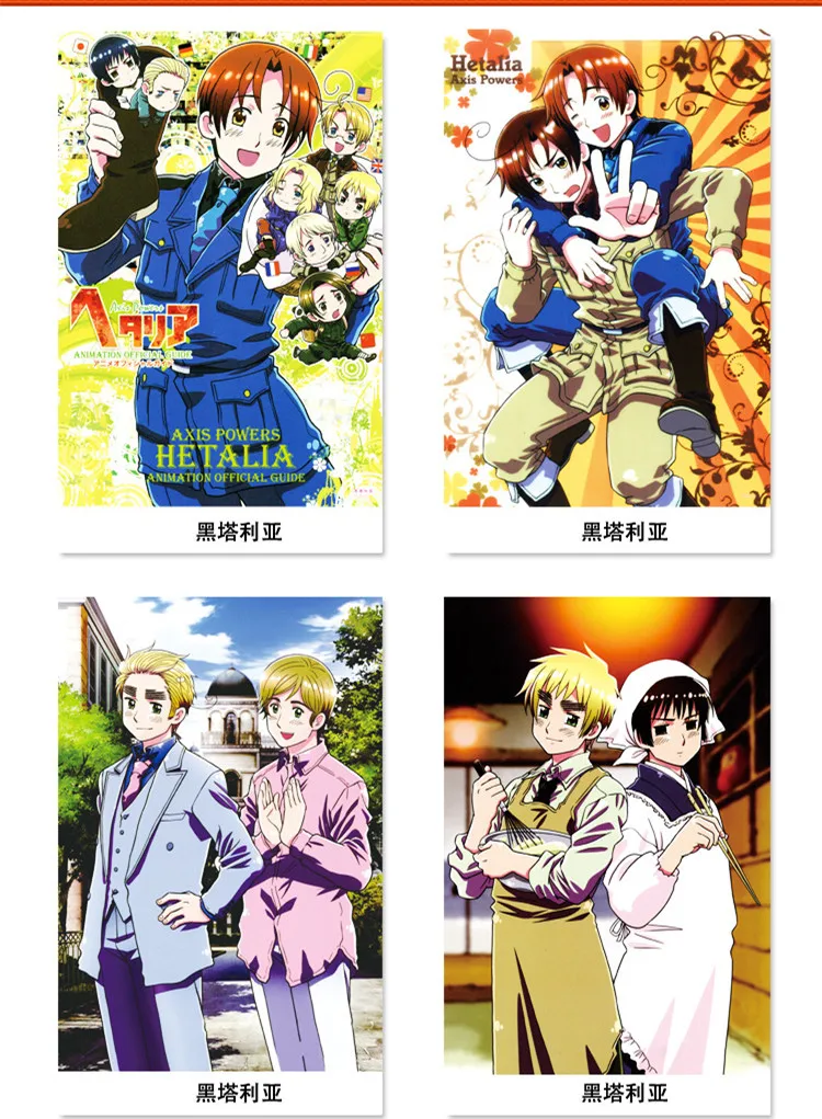 Постеры 8 шт./компл. Axis Powers различных дизайнов аниме Hetalia размеров 42x29 см
